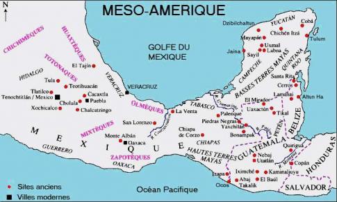Carte Mésoamérique