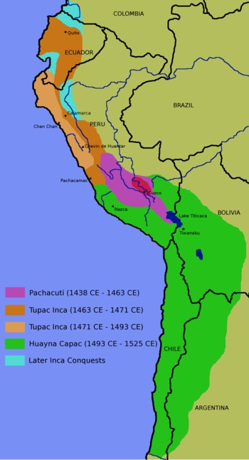 Carte Empire Inca