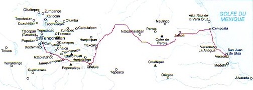 Carte-1519_La marche sur Mexico